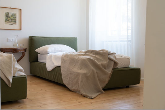 coperta in 100% canapa europea per un calore naturale e avvolgente