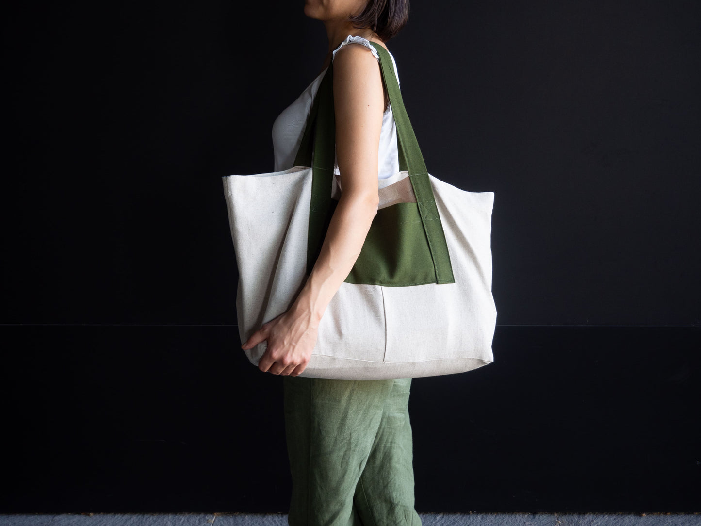 borsa wellness & every day in cotone e canapa europea essenziale e resistente