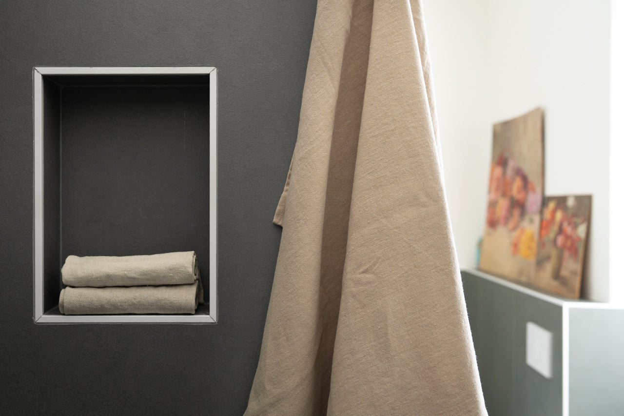 Körperhandtuch aus 100% europäischem Hanf für ein wohltuendes Gefühl nach dem Bad